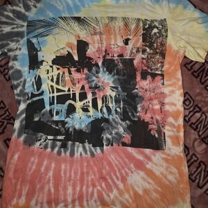 American Eagle Outfitters Multicolor Tie-Dye Short Sleeve Tee